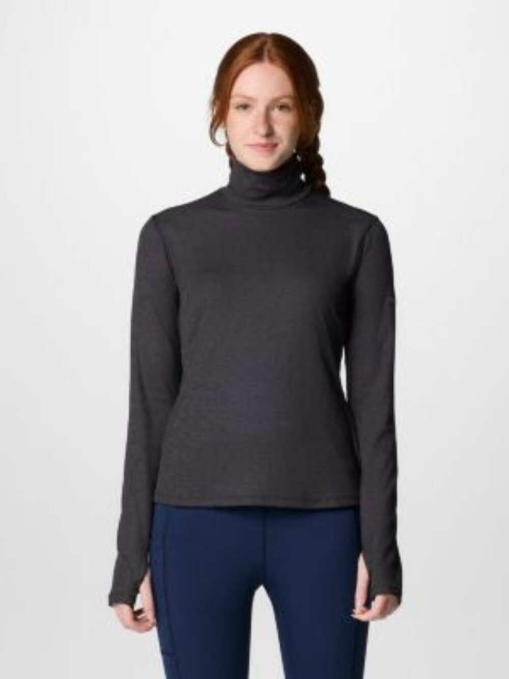 Columbia Women's Boundless Days™ Knit Turtleneck Long Sleeve Shirt Black L